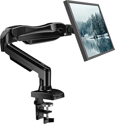 HUANUO Single Monitor Arm Desk Mount 13–32 in VESA 75x75/100x100 19.8 lb