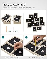 SONGMICS 12 Image 4x6 Wall Gallery Frame RPF022N01 Natural Beige view 5