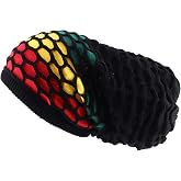 Armycrew Rasta Dreadlock Reggae 100% Cotton Deep Crown Long Beanie Hat
