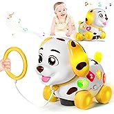Toys for 1 Year Old Girl Gifts, Musical Baby Toys 6-12-18 Months, Bilingual Learning Toy for 1 Year Old, 1st Birthday Girl Boy Gift Presents, Music Toddlers Puppy for Infants 7 8 9 Months