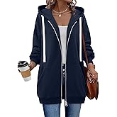 StunShow Womens Zip Up Hoodies Y2k Drawstring Sweatshirt Casual 2025 Fleece Jacket with Pocket