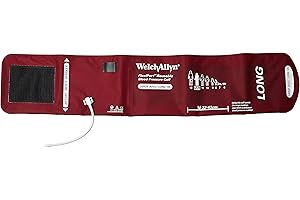 Welch Allyn REUSE-12L-1SC FlexiPort Reusable Blood Pressure Cuffs with Screw-Type Connector, Large Adult Long, Size 12L