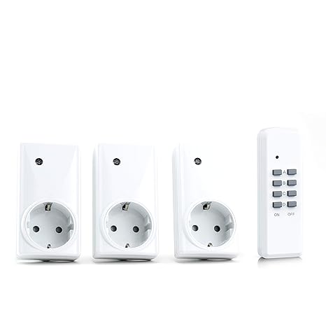 1 funksteckdose mit 2 fernbedienungen