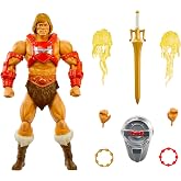 Masters of The Universe Masterverse New Eternia Action Figure &amp; Accessories, Thunder Punch Deluxe Motu Collectible with 30 Articulations, 7-inch