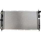 TRQ Radiator 1 Row Aluminum Core 26.75 Inch Core | For 2008-2012 Chevrolet Malibu 2006-2010 Pontiac G6 2.4L 2007-2009 G6 3.6L 2008 Aura 2.4L 2009 XE 2009 XR