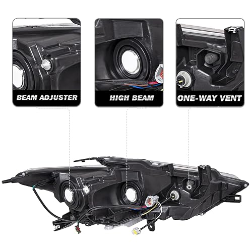 Right Side LED Headlight Assembly For Nissan Maxima SR / Platinum 2016-2018 – Chrome Housing – Thor-more-lighting