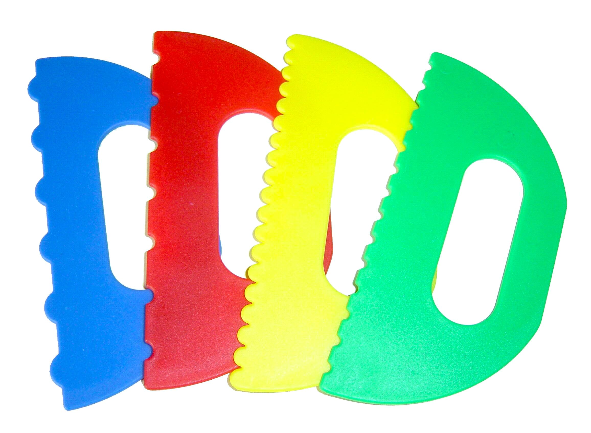 Major Brushes Plastic Paint Scrapers Pack 4