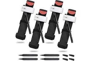 MHarbor 4 Pack Tourniquet Kit - 37.4", Metal Aluminum Windlass, Military Emergency Combat Application Tourniquet, Single-Handed Application Medical Tactical Tourniquets for Emergency Hemostasis