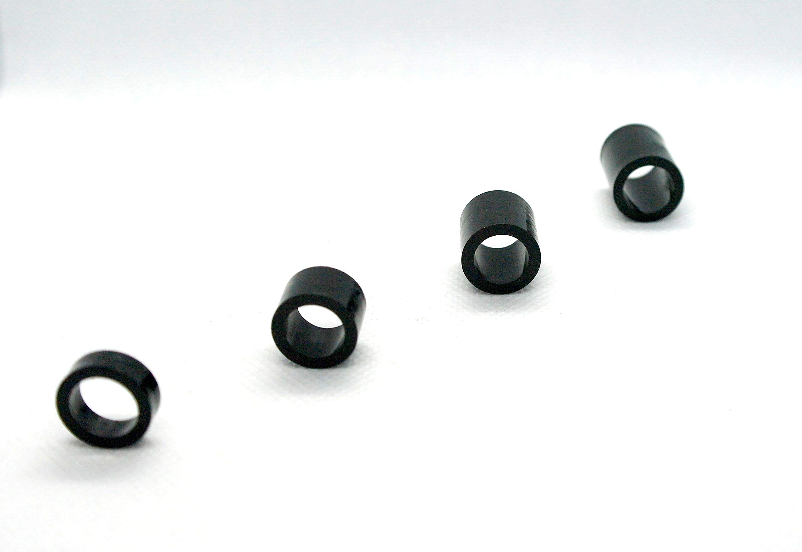 Nylon Spacers Black M10 x 5 mm Length, 10.4mm Inner Diameter x 15mm Overall Diameter x 5 mm Length Pack of 10 (M10 x 5mm)