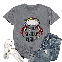 Ovazly Christmas Shirts for Women Merry Letter