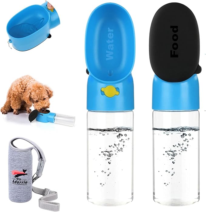 Dog Water Bottle, Leak Proof Portable Pet Water Dispenser with Drinking