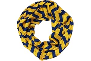 TRADITION SCARVES Blue & Gold Chevron Infinity Scarf