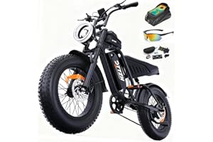 DTTZH F6/F6S/F6PRO Electric Bike for Adults with NFC & Password Unlock, 5000/2000/1500W, 50/40/33MPH, 60V 30Ah, 48V 15/25Ah E-Bike, 100-60 Miles Electric Motorcycle, 20" Fat Tire Electric Dirt Bike