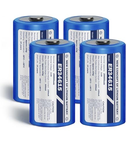 EEMB 100PACK ER34615 D Cell Batteries 3.6V Lithium Battery 19Ah Li-SOCL₂ Non-Rechargeable Battery LS-33600 SB-D02 XL-205F For CNC Machine Tool/Injection Molding Machine/Printing Machine/Meter/Clock - View #5