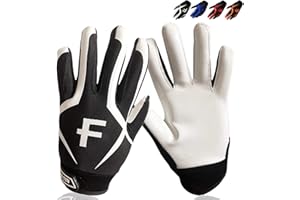 BRAMASOLE Football Gloves Youth Adult Pro 3.0 Upgrade Ultra Stick Palm Receivers Flexible Silicone High Grip Receiver Glove for Kids Boys Men Women