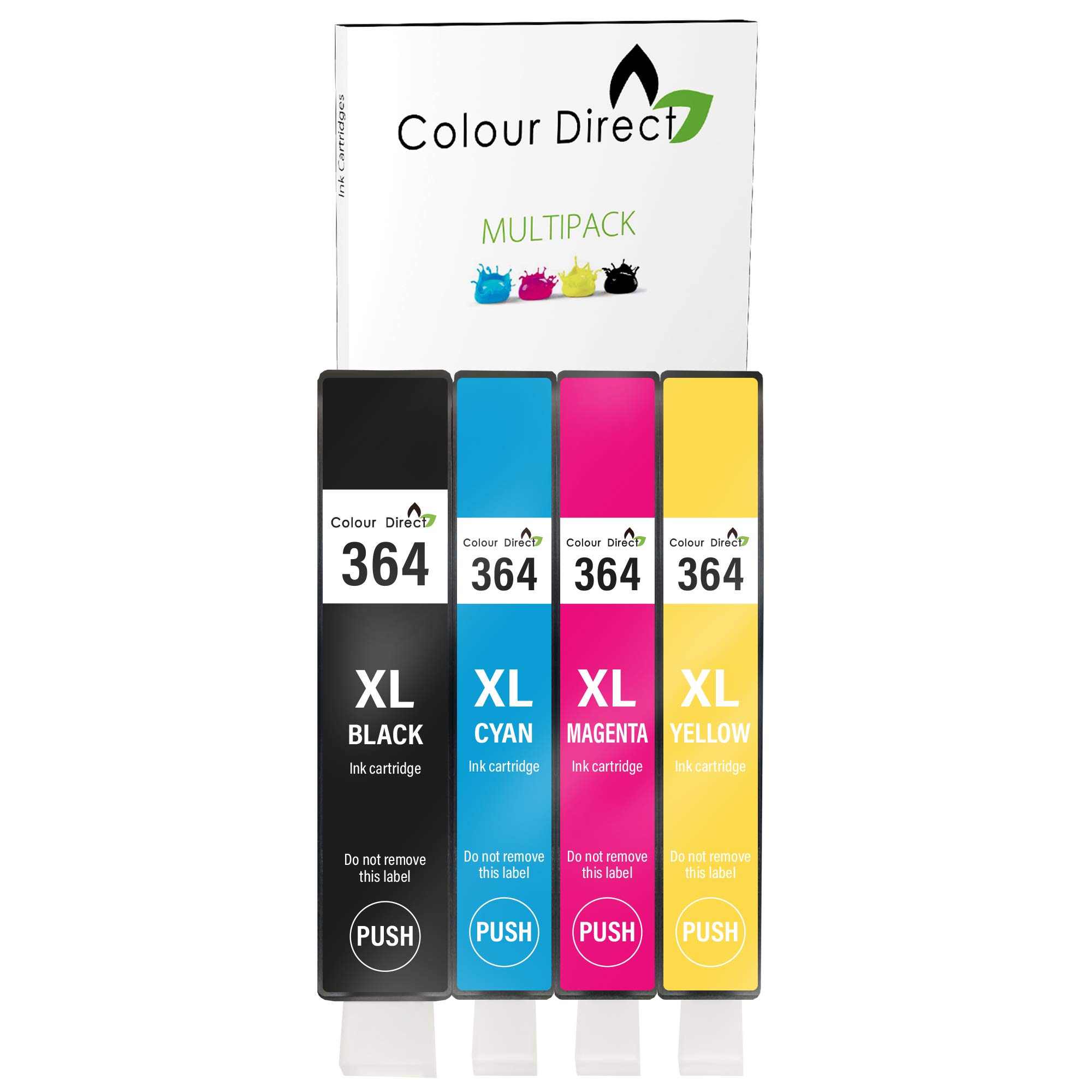 Colour Direct 364XL (4 Pack) Compatible Ink Cartridges for HP 364 XL Deskjet 3070A 3520 Officeject 6420 4622 Photosmart 5510 5520 5512 5511 5524 5515 6520 6515 6510 7520 7510 7515