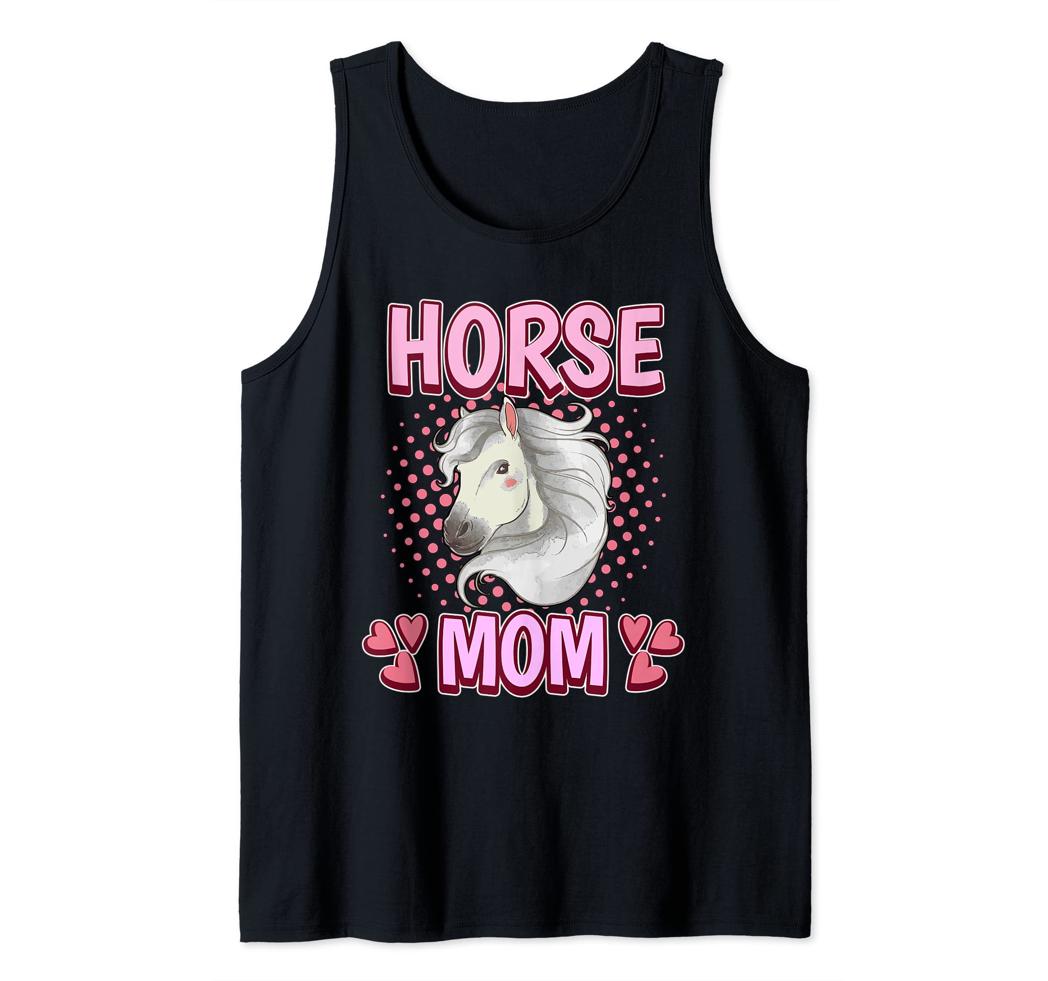 Womens Horse Mom Mommy Mother's Day Horse Tank Top