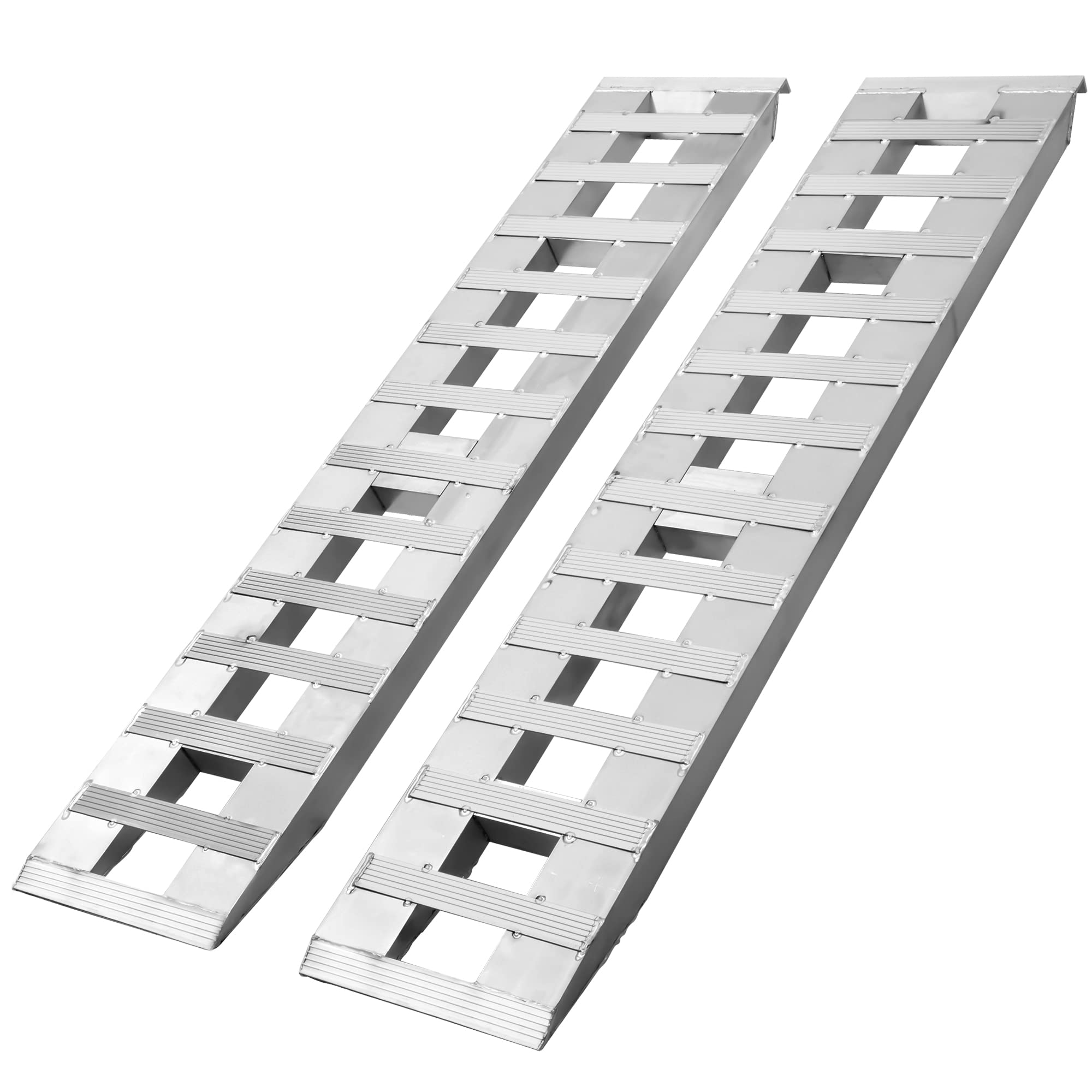 Photo 1 of YITAMOTOR 2pcs 6000lbs 84" x 14" Aluminum Trailer Ramps, Loading Ramps Car ATV Truck Auto Hauler Knife & Hook Ends