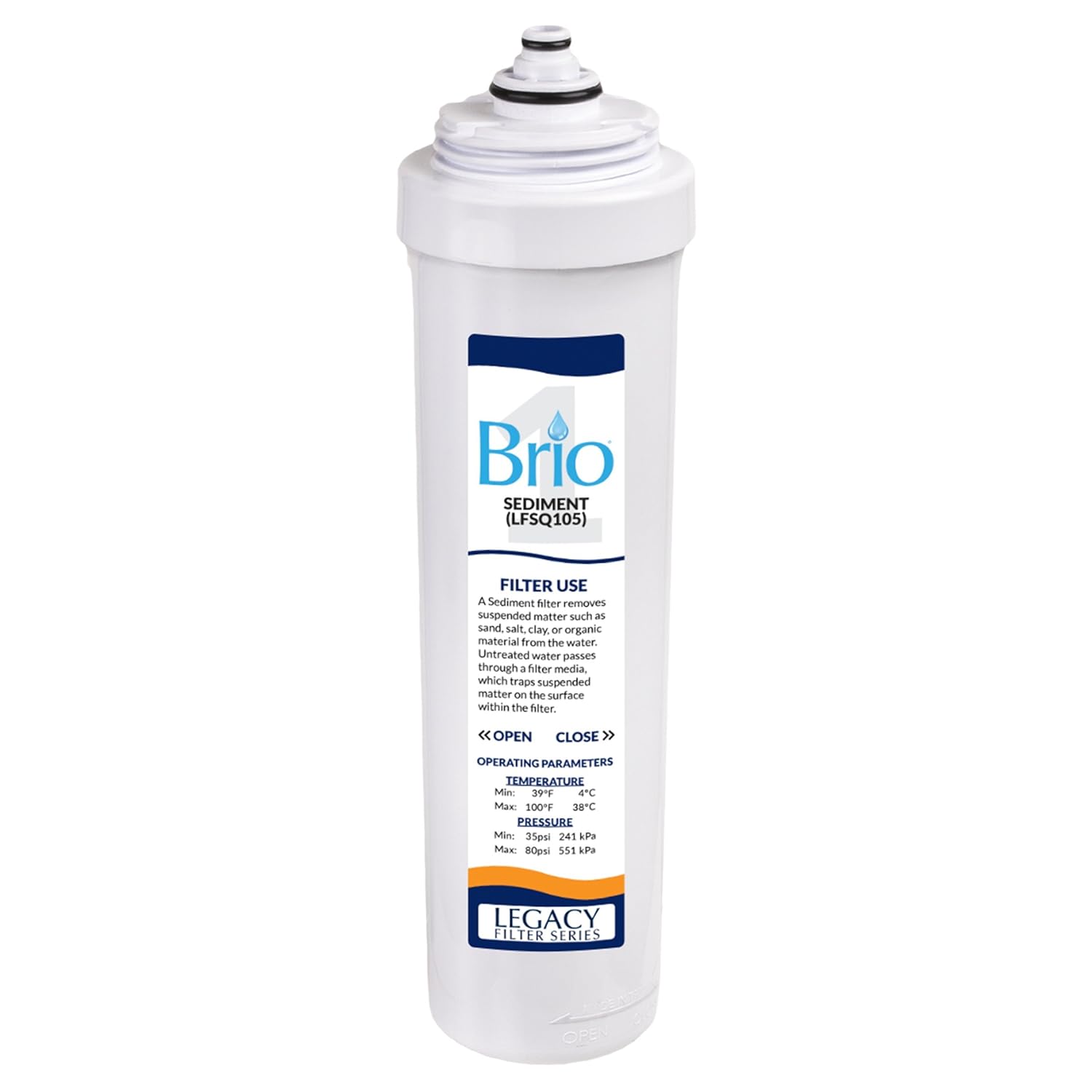 Brio Quick Change 10" Replacement Water Filter Cartridge
