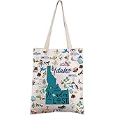 FEELMEM Idaho Vacation Travel Tote Bag Idaho Gift Idaho Vacation Geocacher Shoulder Bag