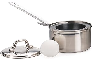 RSVP International Endurance Single Egg Poacher Set | Perfectly Poached Eggs | Includes Stainless Steel Pan | Dishwasher Safe