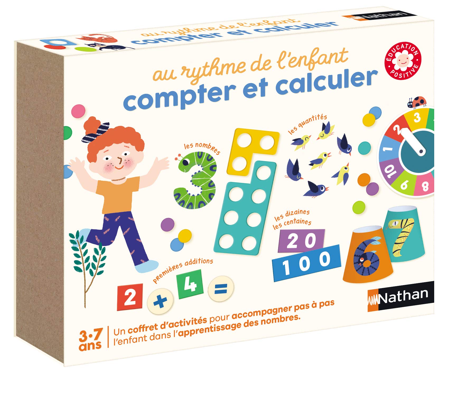 Nathan Educational Game – Learning to Count and Calculate – Introduction to Mathematics – for Children – Ages 3 to 7 Years