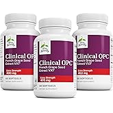 Terry Naturally Clinical OPC Extra Strength - Cardiovascular Health & Focus Support - Supplement with Grape Seed Extract - Immune Support Supplement - 60 Softgels (Pack of 3)