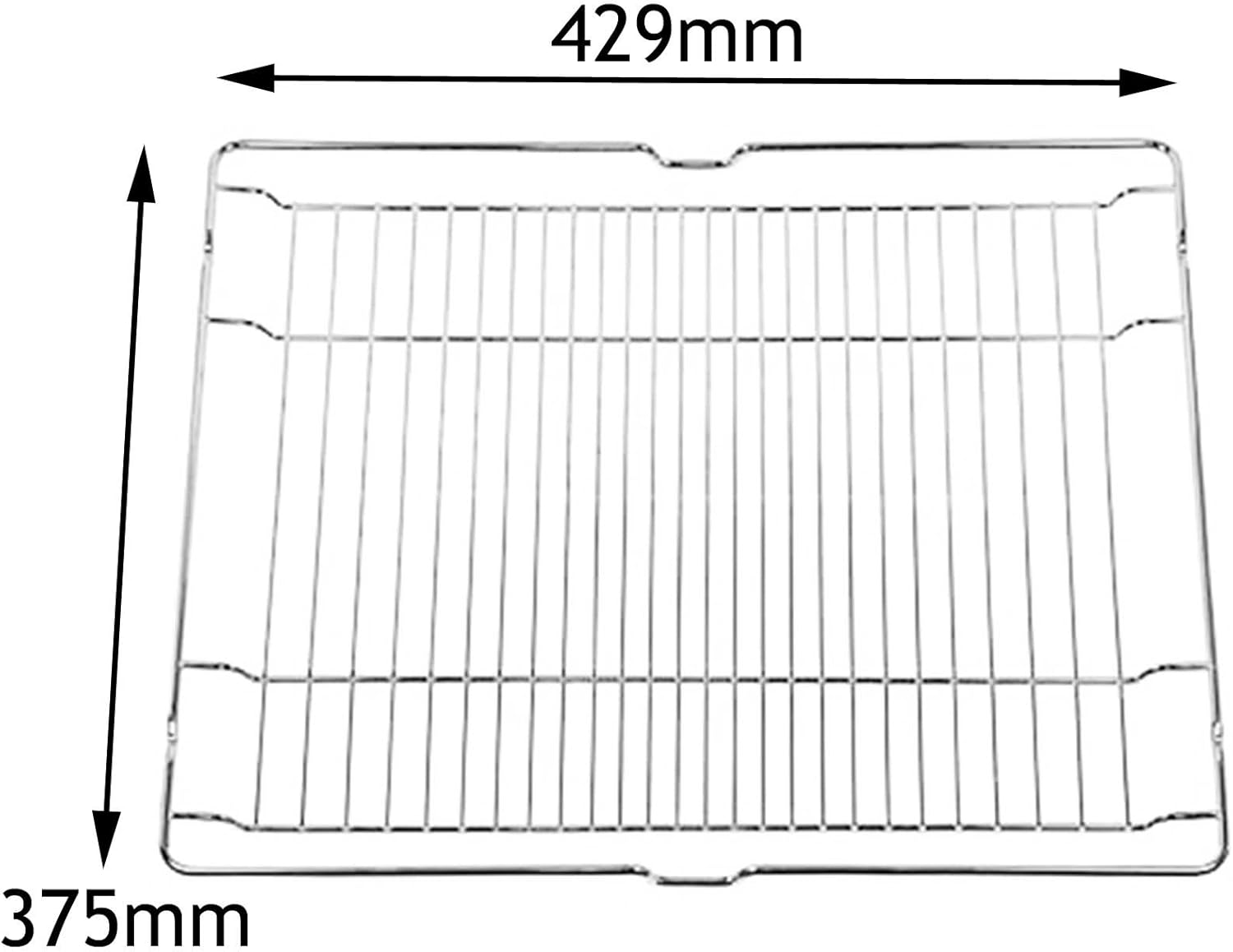 SPARES2GO Main Shelf Base Tray Rack for Bosch Oven/Cookers (375mm x
