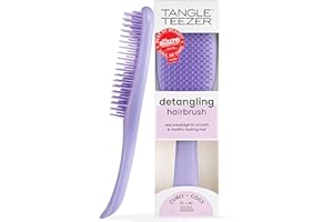 Tangle Teezer Ultimate Detangler Curly Hair Brush, Dry & Wet Hairbrush, Reduces Frizz & Breakage, for 3C to 4C Curly Hair Typ