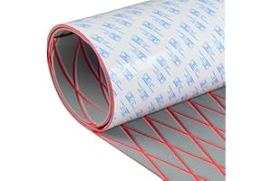 OCEANBROAD Self-Adhesive 96''x15''/22.5''/35''/45'' Diamond Pattern Boat Flooring EVA Foam Marine Boat Decking Sheet Non-Slip Mat for Jon Motor Boats Yacht Helm Pad RV Floor