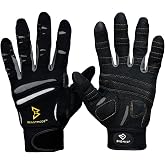 Bionic Men's Beastmode Full Finger Gym Workout Gloves