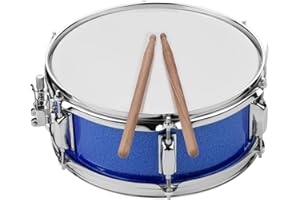 Btuty 12 Inch Snare Drum Head with Drumsticks and Shoulder Strap Drum Key for Student Band