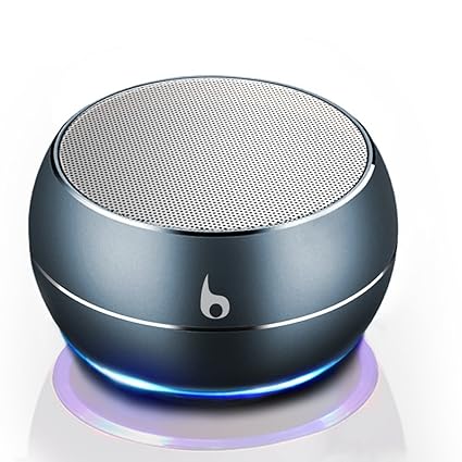 OKE Mini Bluetooth Lautsprecher, Kabellos Tragbar Bluetooth Musikbox, Stereo Klang, Metal Gehäuse, unterstützt Aux USB Kabel 