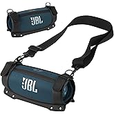 TXEsign Travel Carrying Case for JBL Charge 4/Charge 5 Portable Speaker, EVA Travel Protective Case Cover Speaker Case with Adjustable Shoulder Strap (Black)