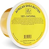 RA Cosmetics 100% Pure African Shea Butter, Golden - Unrefined, Raw African Luxury Head-to-Toe Moisture Miracle for Radiant Skin and Luscious Hair - Sourced from Ghana - 16 oz Jar