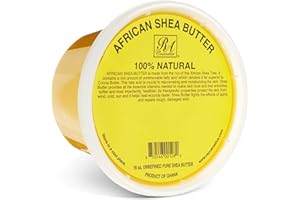 RA Cosmetics 100% Pure African Shea Butter, Golden - Unrefined, Raw African Luxury Head-to-Toe Moisture Miracle for Radiant Skin and Luscious Hair - Sourced from Ghana - 16 oz Jar