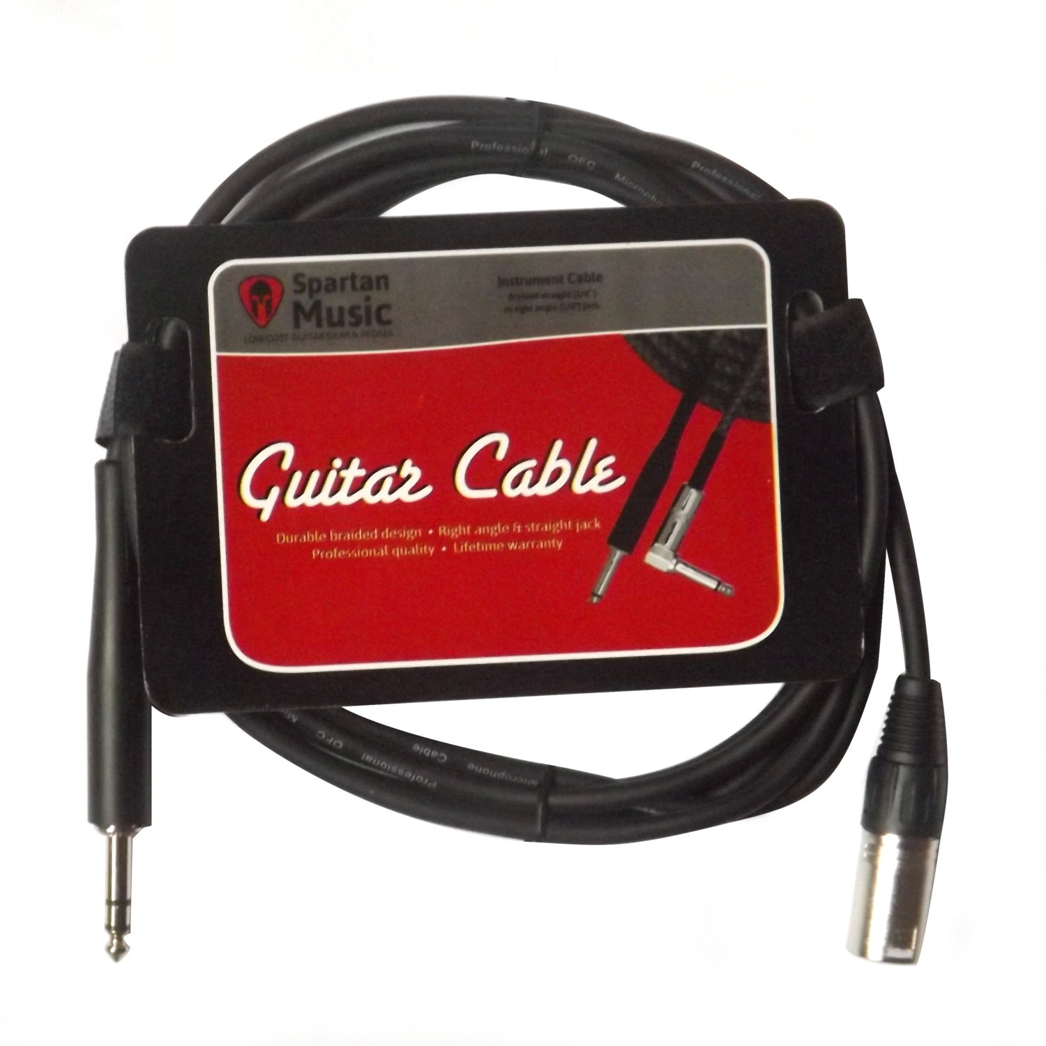 Spartan Music 3 Meter (10ft) XLR Microphone Cable/Lead (XLR Male to Jack)