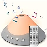 White Noise Machine - Sound Machine with Remote Control, 2-in-1 Baby Soother Sound Machine Night Light, 12 HiFi Sounds, Upgra
