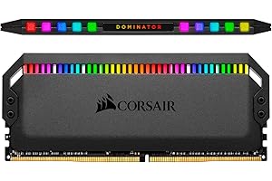 CORSAIR Dominator Platinum RGB 32GB (4x8GB) DDR4 3200 (PC4-25600) C16 1.35V Desktop Memory - Black