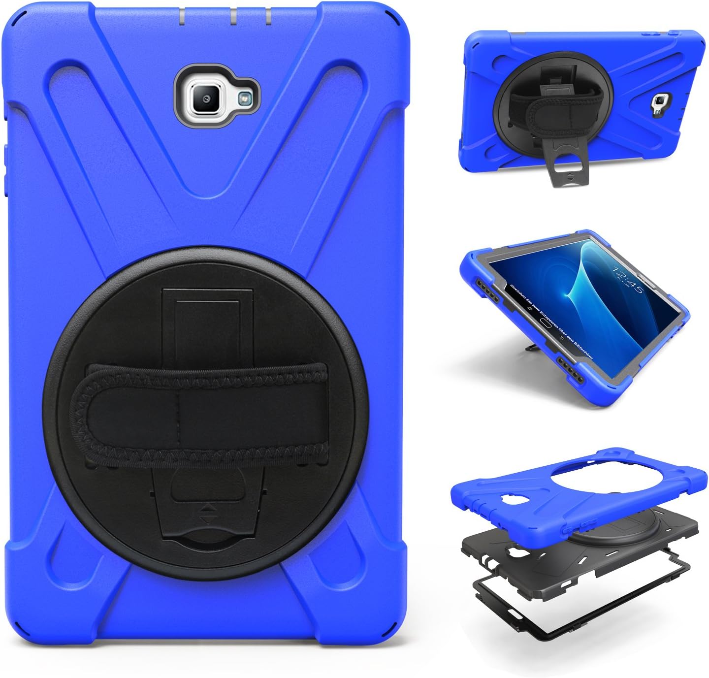 Gerutek for Samsung Galaxy Tab A6 10.1 2016 Case, SM T580/T585 Case Shockproof with 360 Rotating Stand - Image 5