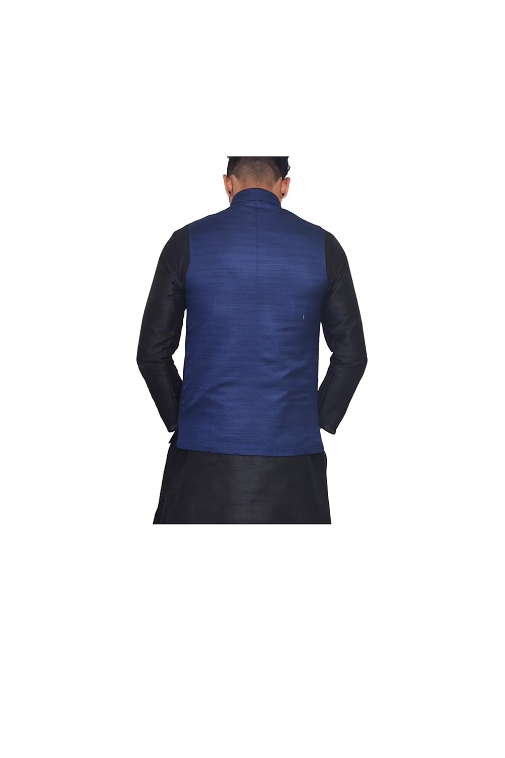 unm men's silk blend dupion nehru and modi jacket