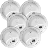 Smoke Alarm Interconnected Hardwired with 10-Year Battery SMI105-AC 6-Pack | First Alert/BRK Brands Smoke Alarm