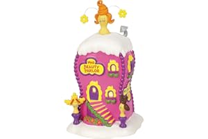 Department 56 Dr. Seuss Grinch Village La Boutique Beauty Parlor Lit Building, 6.75 Inch, Multicolor