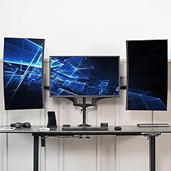 VIVO Triple Pneumatic Monitor Mount for 3 Screens