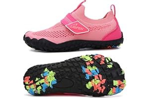 UBFEN Water Shoes for Kids Boys Girls Aqua Socks Barefoot Beach Sports Swim Pool Quick Dry Lightweight Toddler Little Big Kid