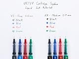 Pilot V5 Cartridge System Liquid Ink Rollerball 0.5 mm Black with 3 Refills view 7