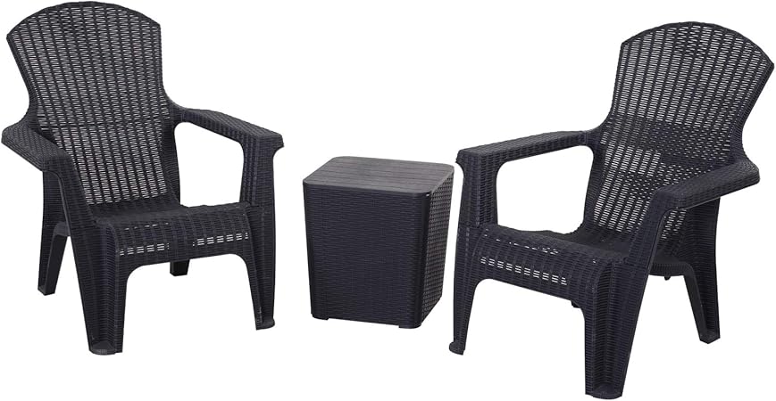 Amazon.de: Outsunny Dreiteiliges Gartenmöbel Set, Sitzgruppe, 2 Stühle