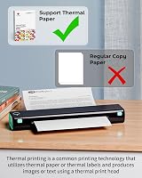 Phomemo M08F Portable Thermal Printer Bluetooth Inkless A4 Mobile view 5