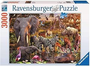 Ravensburger African Animals 3000 Piece Jigsaw Puzzle for Adults – Softclick Technology Means Pieces Fit Together Perfectly