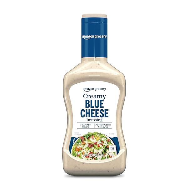 AMAZON GROCERY, CREAMY BLUE CHEESE DRESSING, 16 FL...